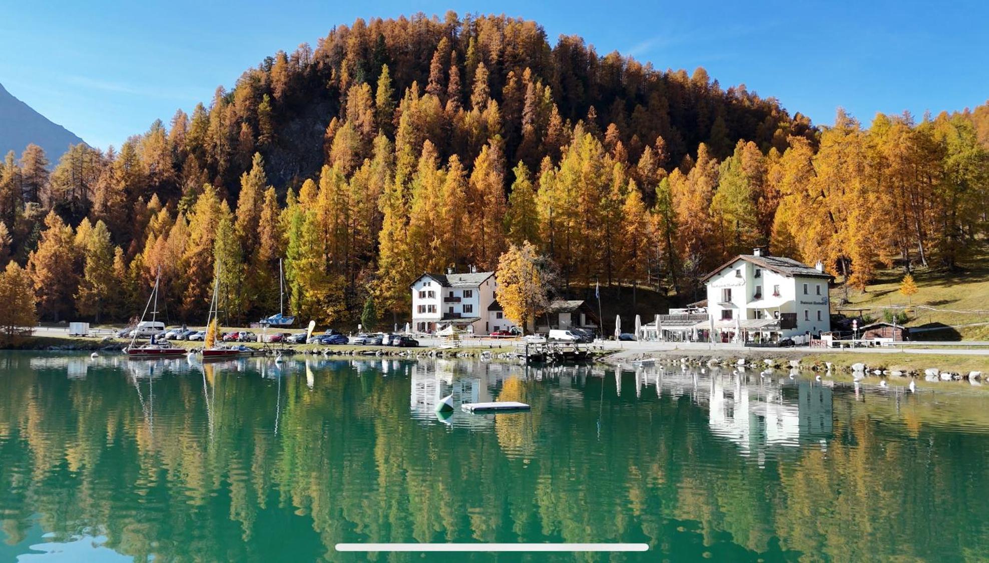 Hotel Cristallina Sils Maria Bagian luar foto