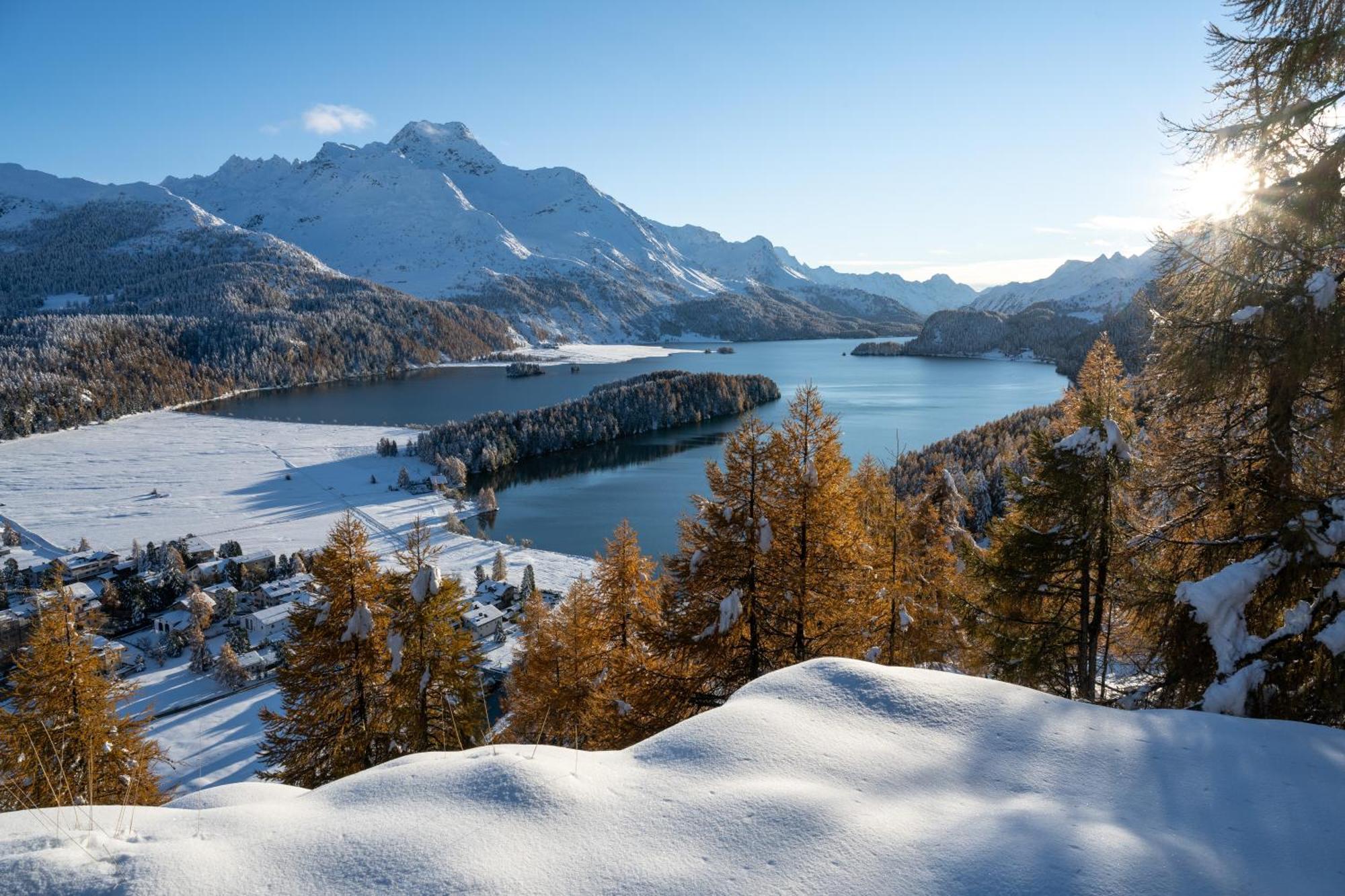 Hotel Cristallina Sils Maria Bagian luar foto